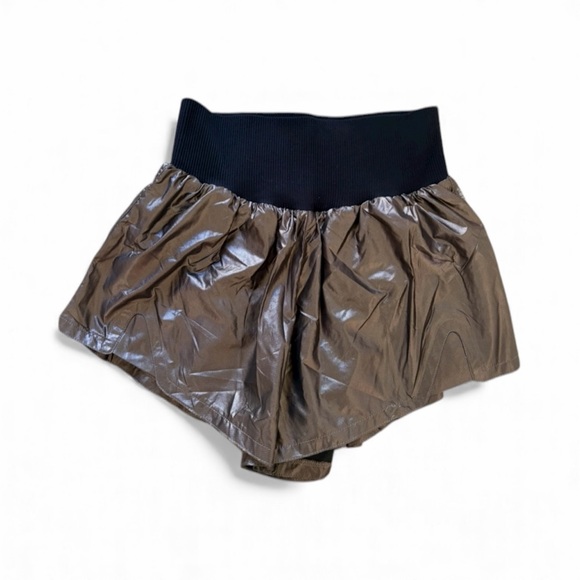 free people movement Pants - Free People movement Carpe Diem metallic bronze shorts, NWT